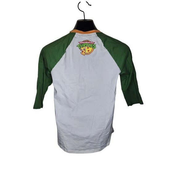 BoxLunch TMNT Teenage Mutant Ninja Turtles Baseball Raglan Tshirt Womens XS Gree - Picture 4 of 7